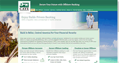 Desktop Screenshot of cayebank.bz